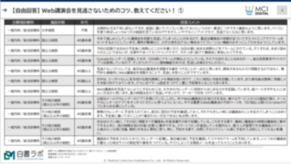 医師が行っているWeb講演会視聴忘れ防止のためのコツは？【DLあり】